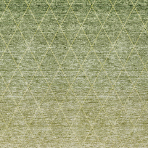 8' X 10' Artichoke Green And Beige Geometric Washable Indoor Outdoor